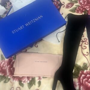 Stuart Weitzman Elegant Black Over-the-Knee Boots Brand New Size7